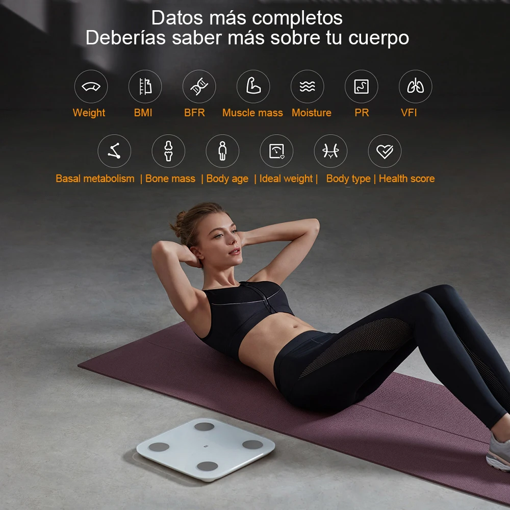 [€29-€3 code: ODFW03] Xiaomi mi Körper zusammensetzung skala 2, Personen waage, Smart Scale Körperfett Zepp Lite App Körper zusammensetzung Monitor