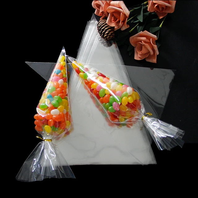 Candy Bag bomboniere per matrimoni decorazione per feste di compleanno  conservazione a cono trasparente in Cellophane