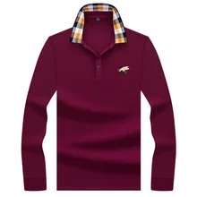 Новое поступление Высококачественная модная 3D вышитая рубашка поло мужские хлопковые рубашки-поло мужские повседневные деловые поло 8919