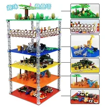 Высококачественные двухсторонние опорные пластины 32*32 точек для маленьких кирпичей DIY строительные блоки Базовая пластина совместима с классическими блоками доска