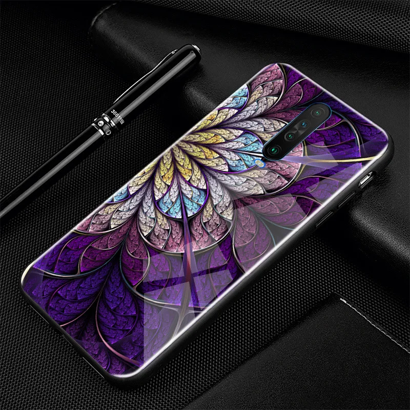03 Для Xiaomi Redmi K30 чехол PC Пластиковый стеклянный чехол для телефона черный ТПУ бампер чехол для Xiaomi Redmi K30 чехол Redmi K30 K 30 Pro 5G - Цвет: 03