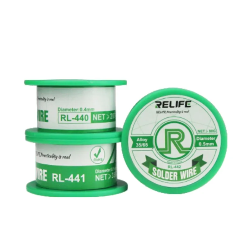 RELIFE Rl-440 441 проволочного припоя содержащие канифольное ядро 0 3 мм 4 5 6 183 ℃ средняя