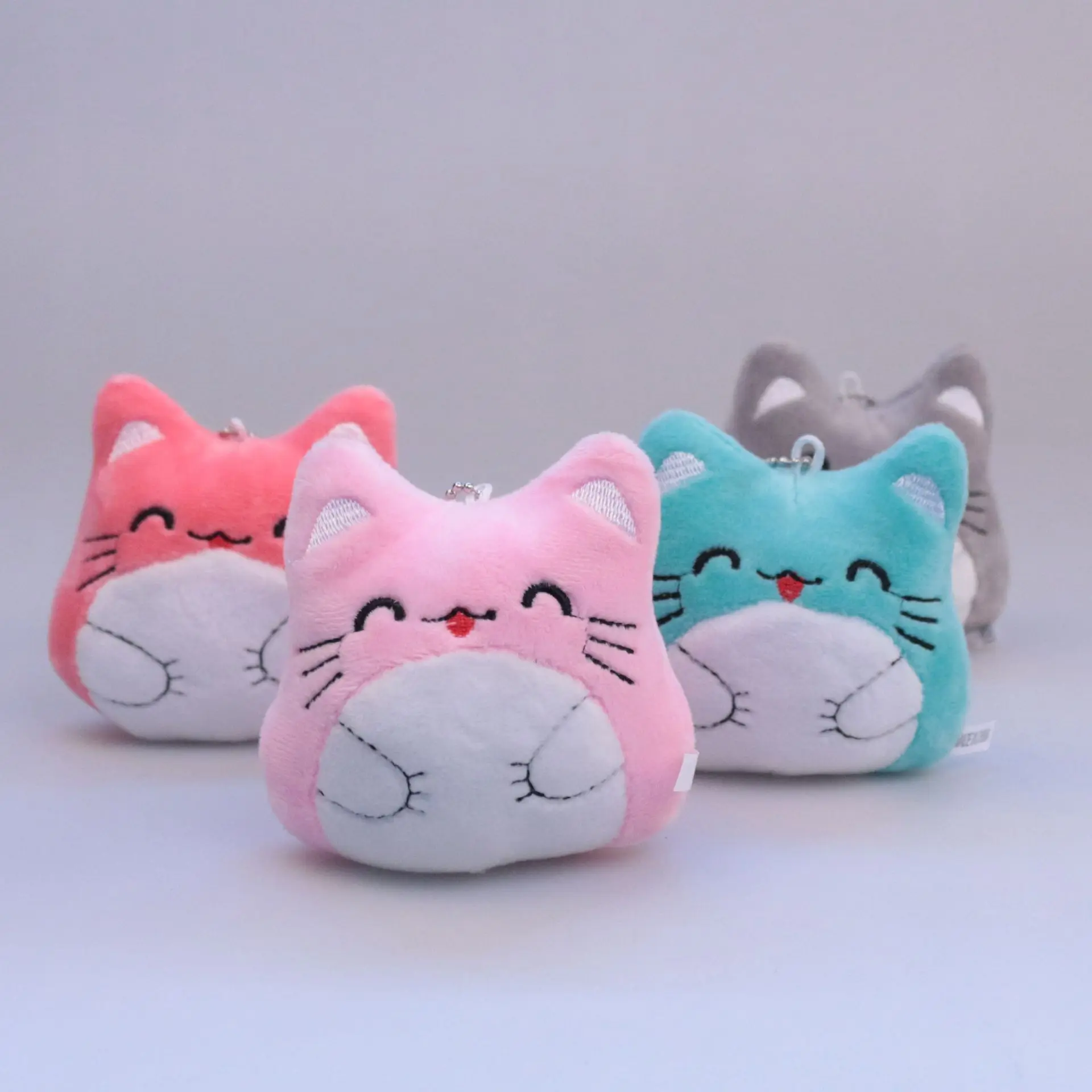 Стиль мягкая игрушка подвеска большое лицо кошка кукла котенок брелок пара кошка