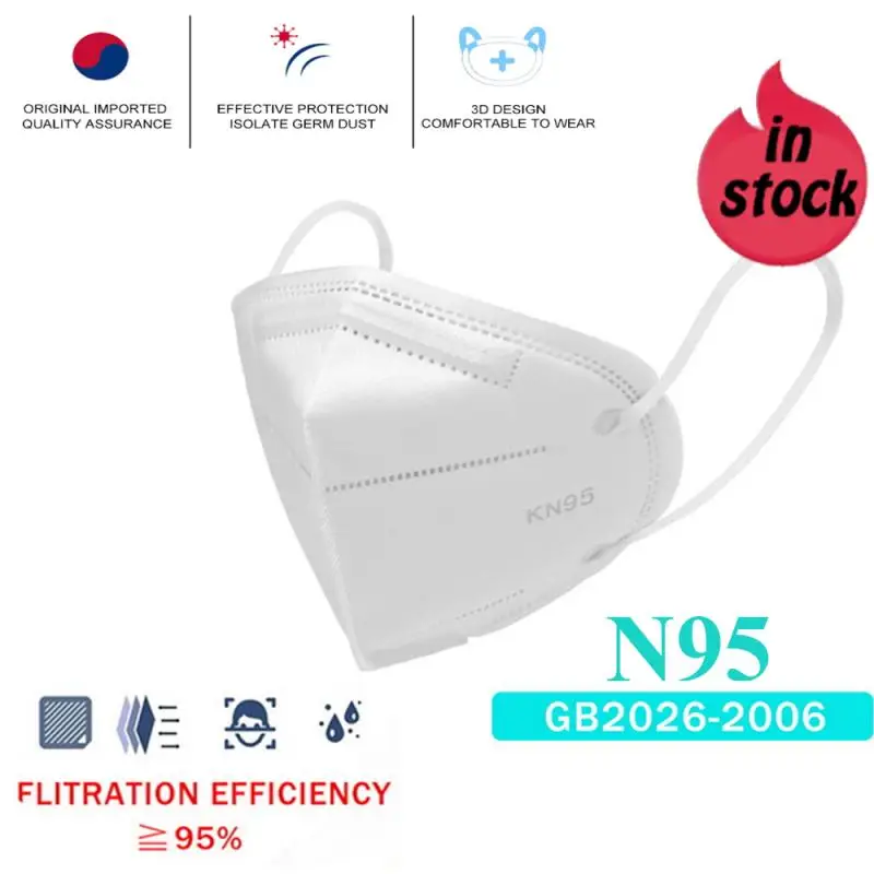 

Masks Disposable N95 Mask Protective Mask Safety Masks 95% Filtration For Dust N95 Protection PK Ffp3