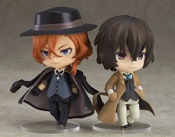 

Anime Bungo Stray Dogs Nakahara Chuuya 676# 657# PVC Action Figures Q Version Face Changeable Toy 10cm