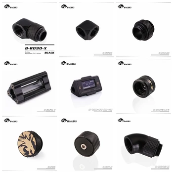 

BYKSKI OD16mm Hard Tube Fitting / Black Version G1/4 Plug / Hose Fitting / Filter / Thermometer / Rotary Fitting / Water Switch