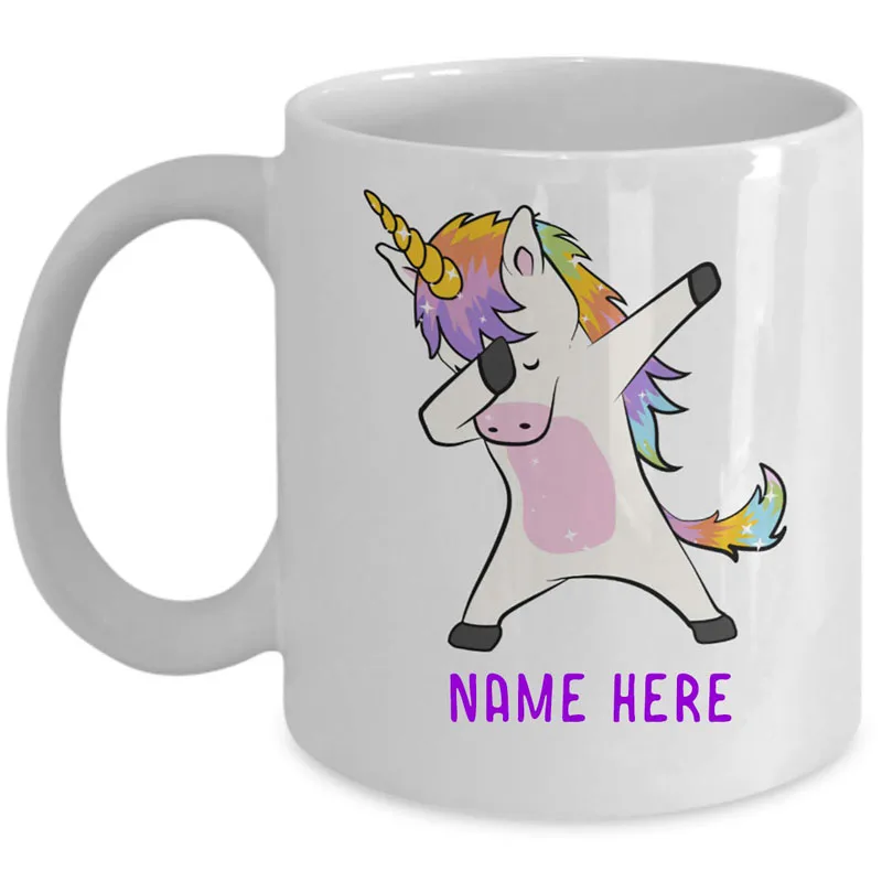 coffee mug Персонализированные Единорог Кофейная Кружка Настройка с вашим именем - Цвет: coffee mug