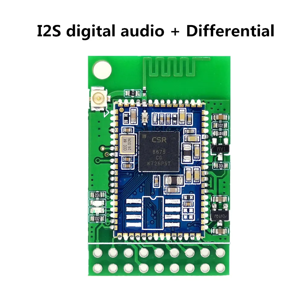 I2S . Differential BTM875-B CSR8675 Bluetooth 5,0 Модуль группа ies/SPDIF цифровой аудио выход дифференциальный аналоговый тестовая плата - Цвет: I2S . Differential