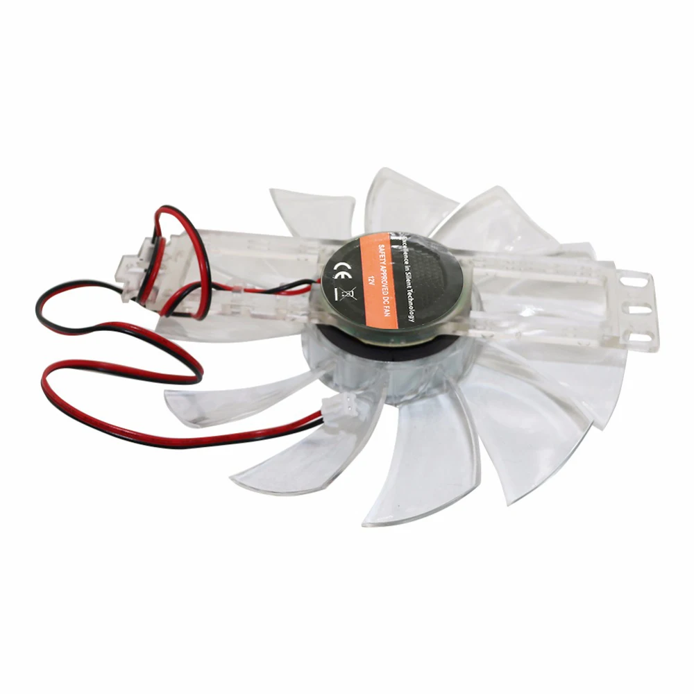 DC 12V 0.35A/0.32A Brushless Fan 11 Leaves Plastic Transparent Color Chicken Incubator Accessories Cooling Fan 3