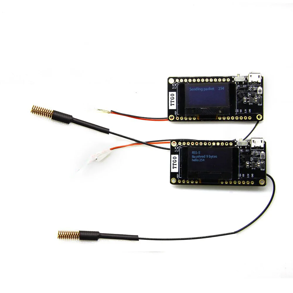 433MHZ Комплект из 2 предметов в магазине TTGO LORA32 V2.0 868/433 МГц ESP32 LoRa OLED 0,96 дюймовая SD карта синий Дисплей Bluetooth WI-FI ESP32 ESP-32 модуль с антенной - Цвет: 433MHZ