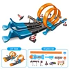 Stunt Speed Double Car Wheels Model Toys for Kids Racing Track Diy Assembled Rail Kits Family Interactive Boy Children Toy Gift 1