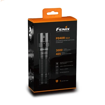 

Fenix PD40R V2.0 USB Type-C charging LED flashlight mechanical rotary switch Built-in 5000MAH / 21700 battery3000 lumens 3000 lm