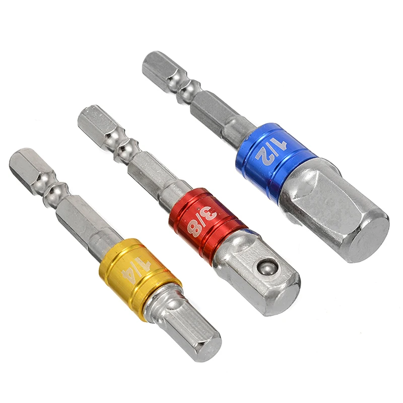 Qulaity 3 шт. 1/4 &quot3/8&quot 1/2 &quotдюймов шестигранный удлинитель ключа бар привод сверло