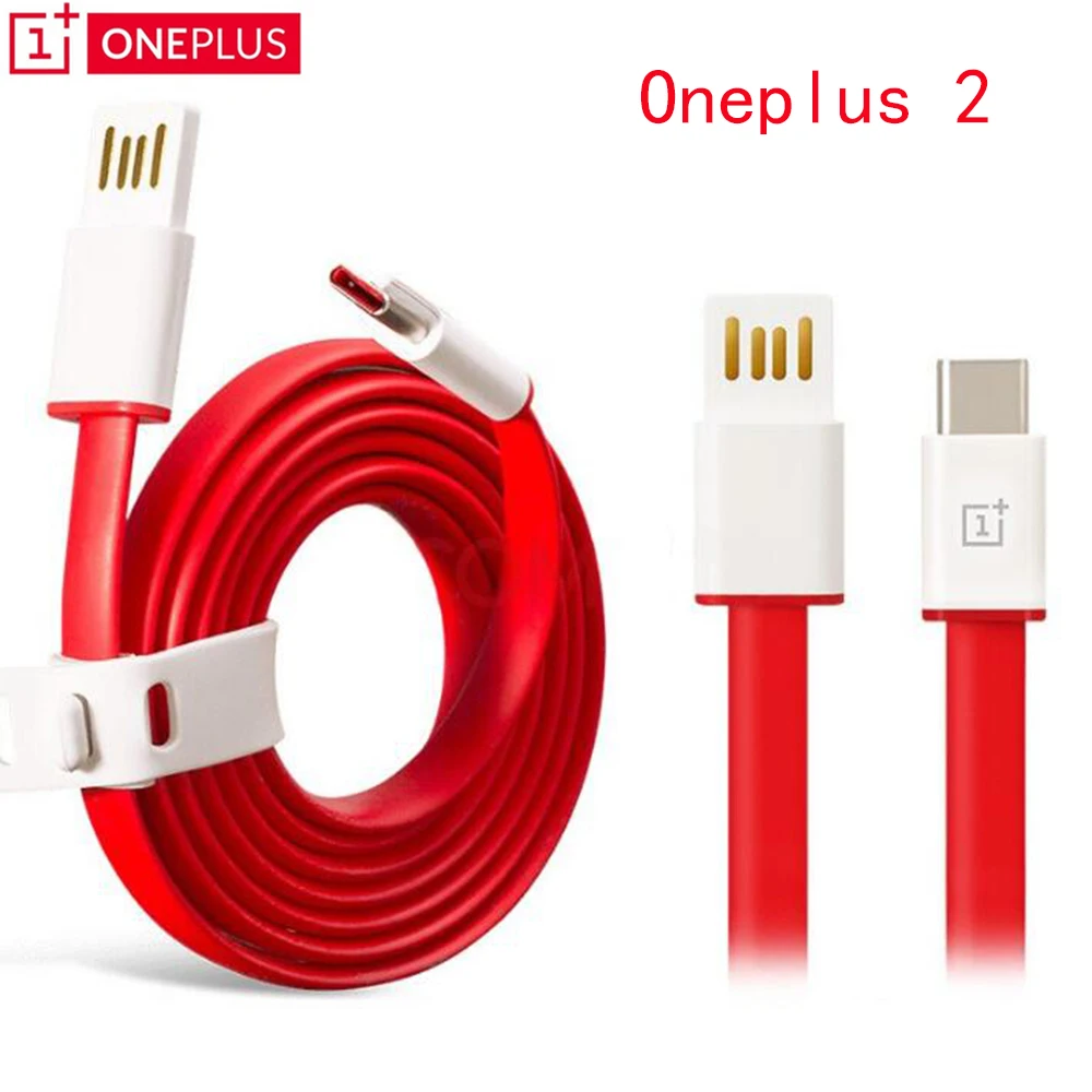 

Original Oneplus 2 Charger Cable 100cm/150cm Red noodles Usb Type C Date Line Charge One Plus Two Smartphone