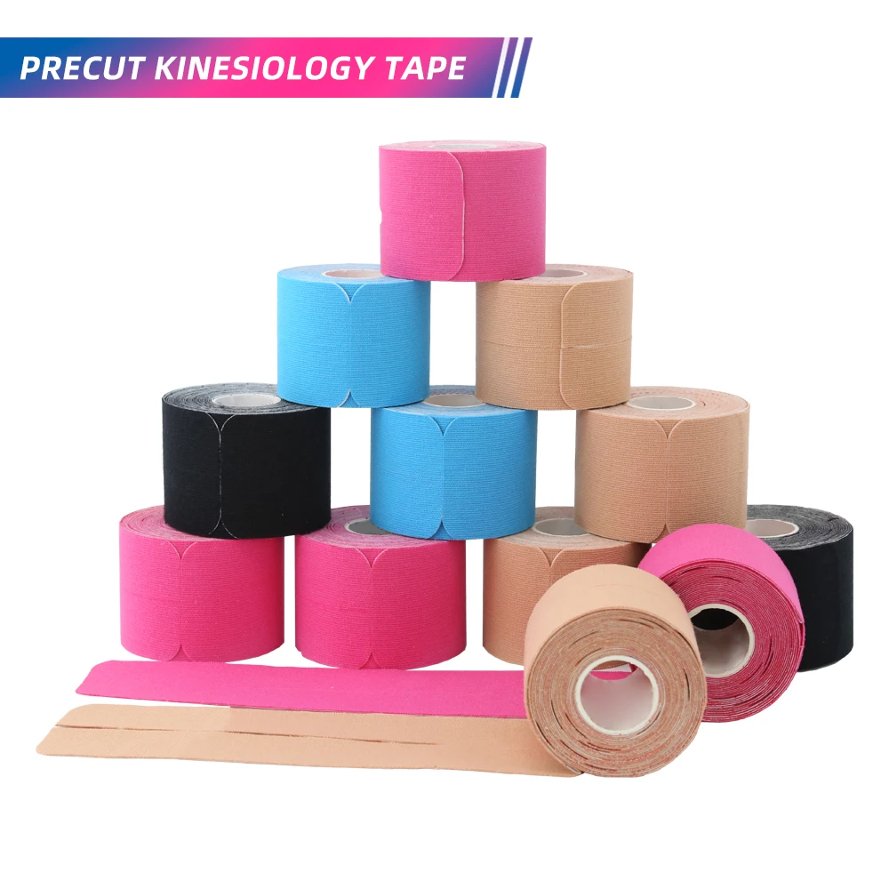 Kinesiology Tape (20 Strips Precut) Latex Free, Waterproof Athletic