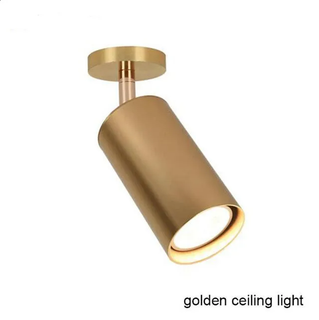 Gold Ceiling Light 7 Вт 10 Вт современный светодиодный фонарь GU10 рельс прожекторы лампа светодиодный s передвигаемый светильник точечные светильники Лампа для магазина магазин Шоурум - Испускаемый цвет: Gold Ceiling Light