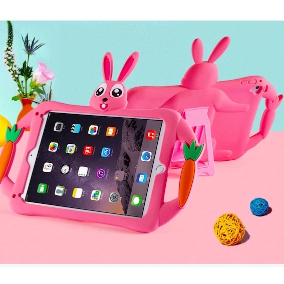 Прекрасный силиконовый чехол для планшетов ipad Mini1 2 3 4 5 air 2 pro 9,7 мультяшный защитный чехол для ipad 2, 3, 4 18 9,7 - Цвет: For ipad Air