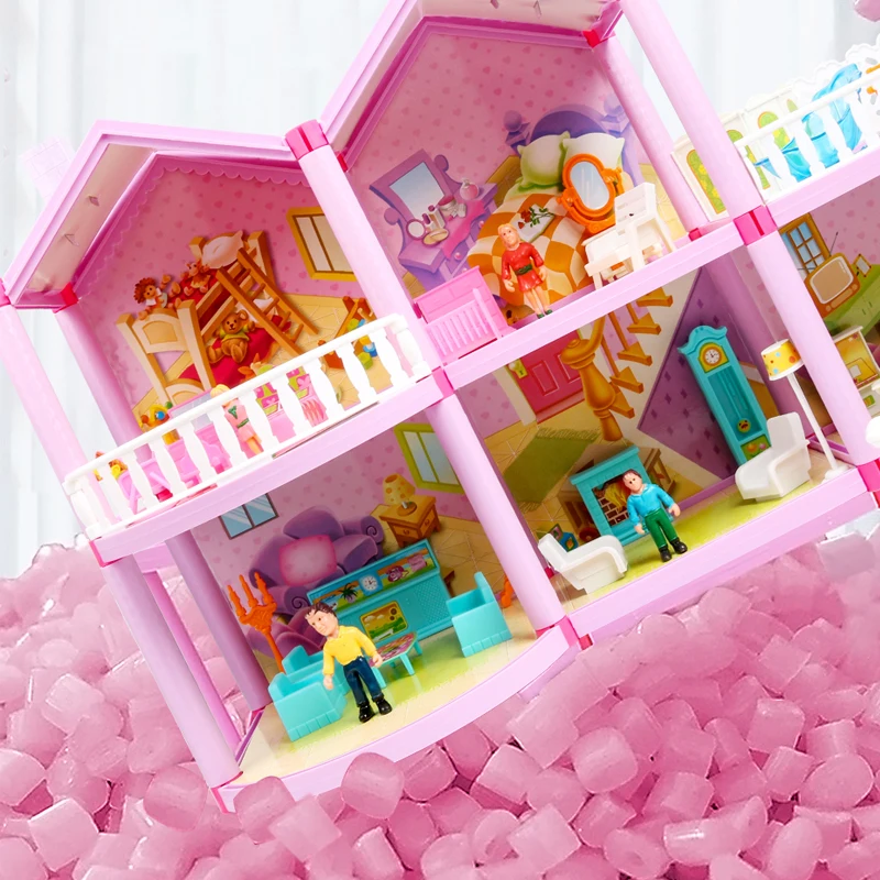 DIY Doll House Villa Castle with Furniture - Princess Dollhouse for Kids, Simulation Dream Playset for Girls, Perfect Gift image 4