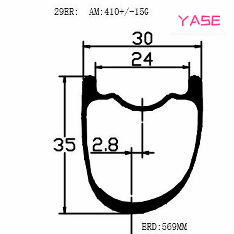 YASE 29er bicicleta Аро 29 Углеродные Диски для горных велосипедов колеса 30x35 мм Асимметричная бескамерная NOVATEC D411SB-D412SB 100x15 142x12 углеродная колесная установка