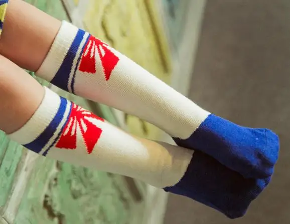 style 1 Зимние теплые плотные детские носки без пятки среднего размера, Цветные Лоскутные детские носки Удобный галстук, жаккардовые гольфы для мальчиков и девочек От 3 до 10 лет - Цвет: style 1