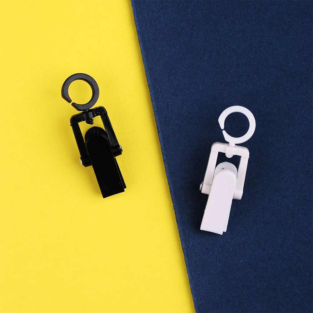 10pcs Fixed Clips Plastic 360 Degree Multi-function Clothes Clips Photo Clip for Home