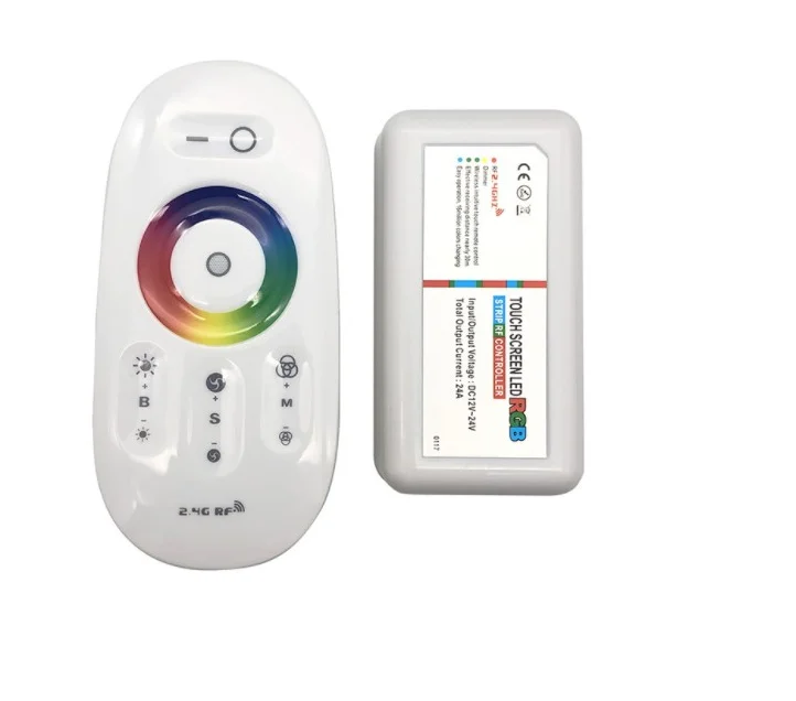 Белый Мини-программный беспроводной Wifi с поддержкой Rgb светодиодный светильник контроллер смартфона с сенсорным экраном 2,4G RF пульт дистанционного управления - Цвет: Белый