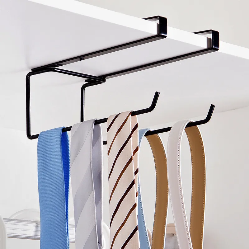 2 Layers Kitchen Organizer Tissue Holder Hanging Bathroom Toilet Roll Paper Holder Towel Rack Kitchen Cabinet Door Hook Holder