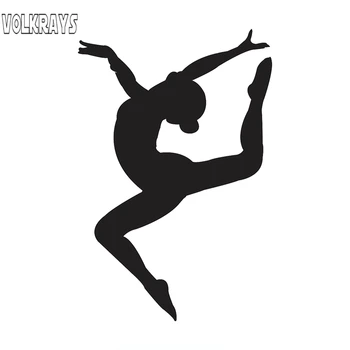 

Volkrays Gymnastics Girl Car Sticker Funny Stickers Styling Sunscreen Creative Decal Decoration Accessories Vinyl,16cm*10cm