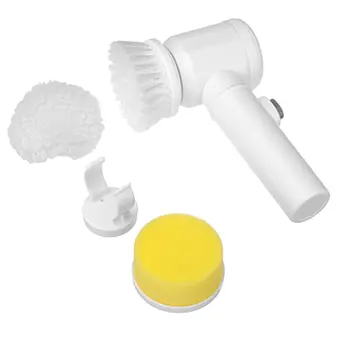 

5 In 1 Handheld Elektrische Borstel Voor Badkamer Tegel En Bad Keuken Doeken Bad Wasborstel Thuis Cleaning Tools