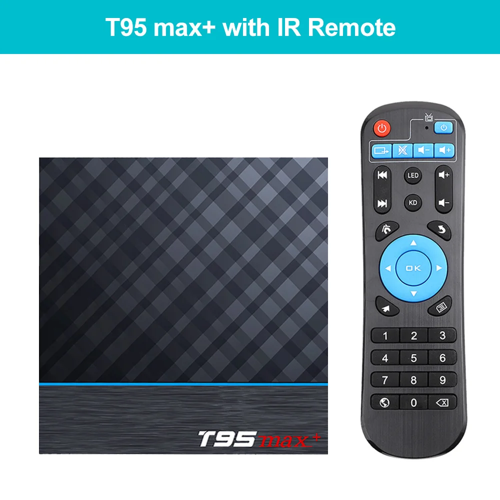 T95 MAX Plus Смарт ТВ приставка Android 9,0 ТВ приставка Amlogic S905X3 1080P H.265 8K 24fps Google плеер магазин Netflix Youtube 4K