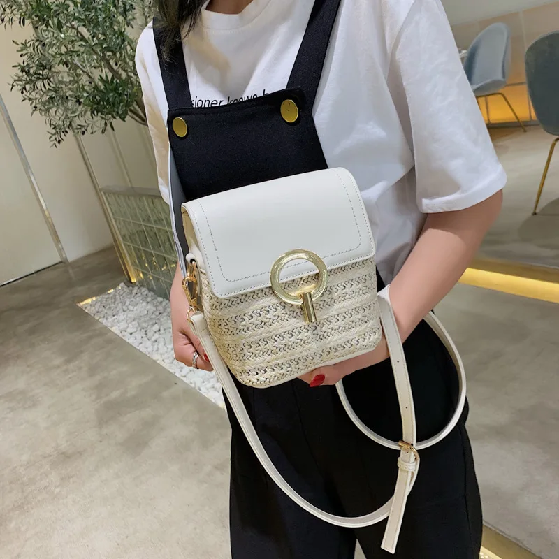 JIULIN new Korean version of summer retro bucket bag ins single shoulder slanted girl bag