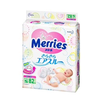 

Diapers Merries S (4-8 kg), 82 pcs