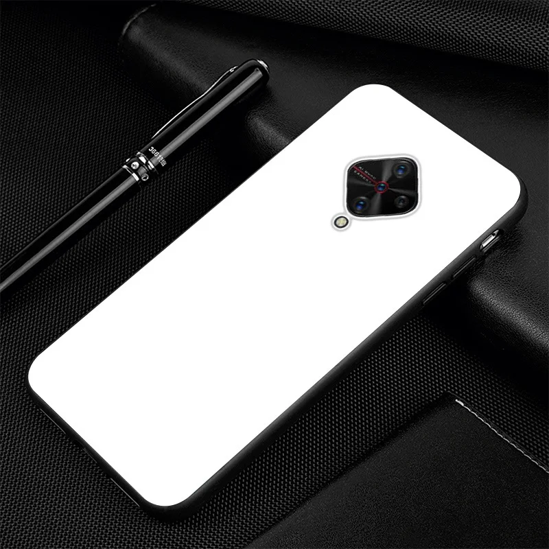 06 ДЛЯ vivo V17 чехол PC стеклянный чехол для телефона черный ТПУ бампер чехол для vivo V17 RU ЧЕХОЛ ДЛЯ vivo Y9S V 17 V1945A V1945 6,3" - Цвет: 06