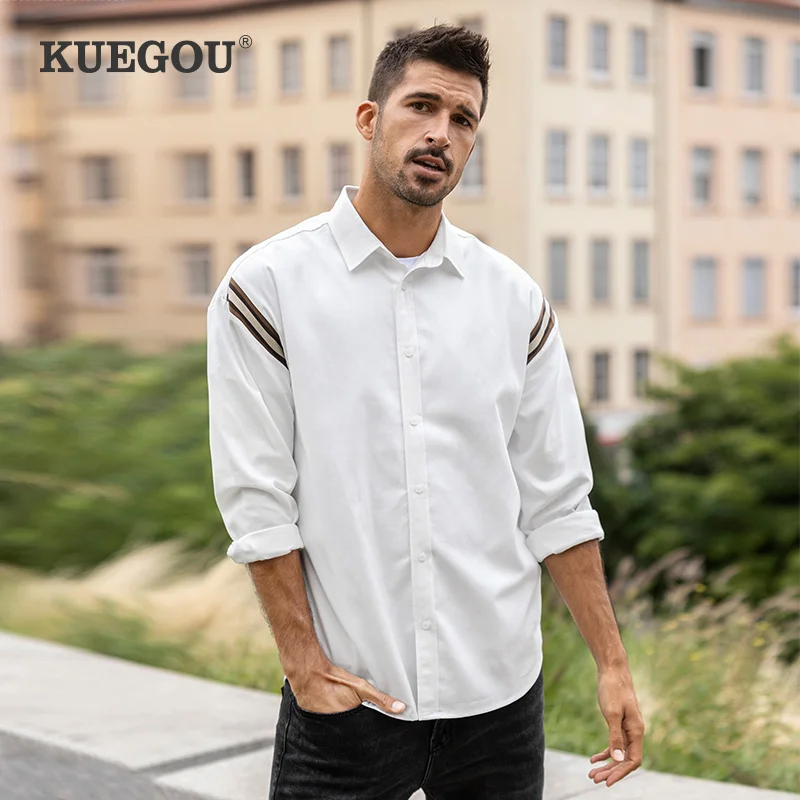 Clothing Men Casual Shirts Patchwork 