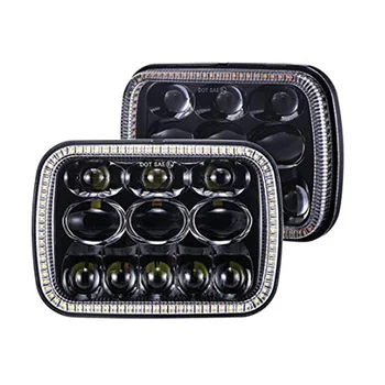 

5x7 DOT 7x6 inch LED Headlights Headlamps Bulbs Light for Jeep Cherokee XJ Wrangler YJ Comanche MJ Toyota Corolla Tacoma Ford