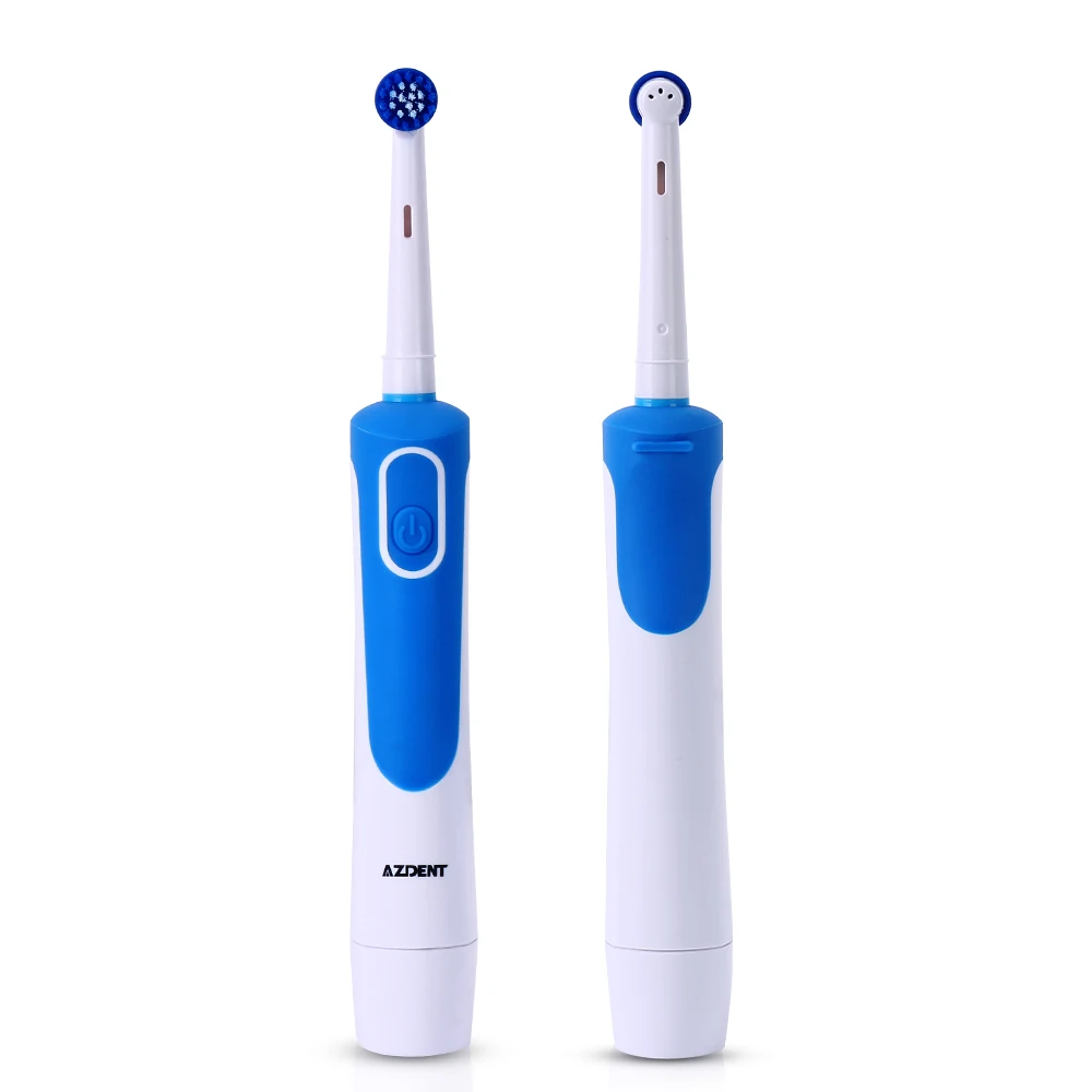 AZDENT AZ-2 P Rotating Electric Toothbrush 4 Replaceable Heads Dry Battery Powered Teeth Brush Oral Hygiene Brush Teeth Clean AZDENT AZ-2 P Rotating Electric Toothbrush 4 Replaceable Heads Dry Battery Powered Teeth Brush Oral Hygiene Brush Teeth Clean