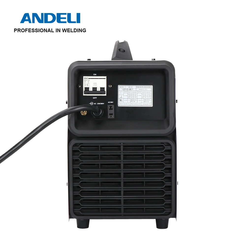 ANDELI Smart Synergic сварочный аппарат MIG 350 двойного напряжения Многофункциональный TIG MMA