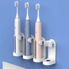 1 шт., креативная электрическая зубная щетка, бесследная стойка, органайзер для зубной щетки, настенный держатель, экономия пространства, аксессуары для ванной комнаты