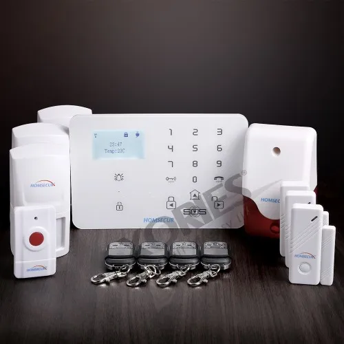 

HOMSECUR Wireless WCDMA-3G/GSM Burglar Intruder Alarm System +IOS/Android APP