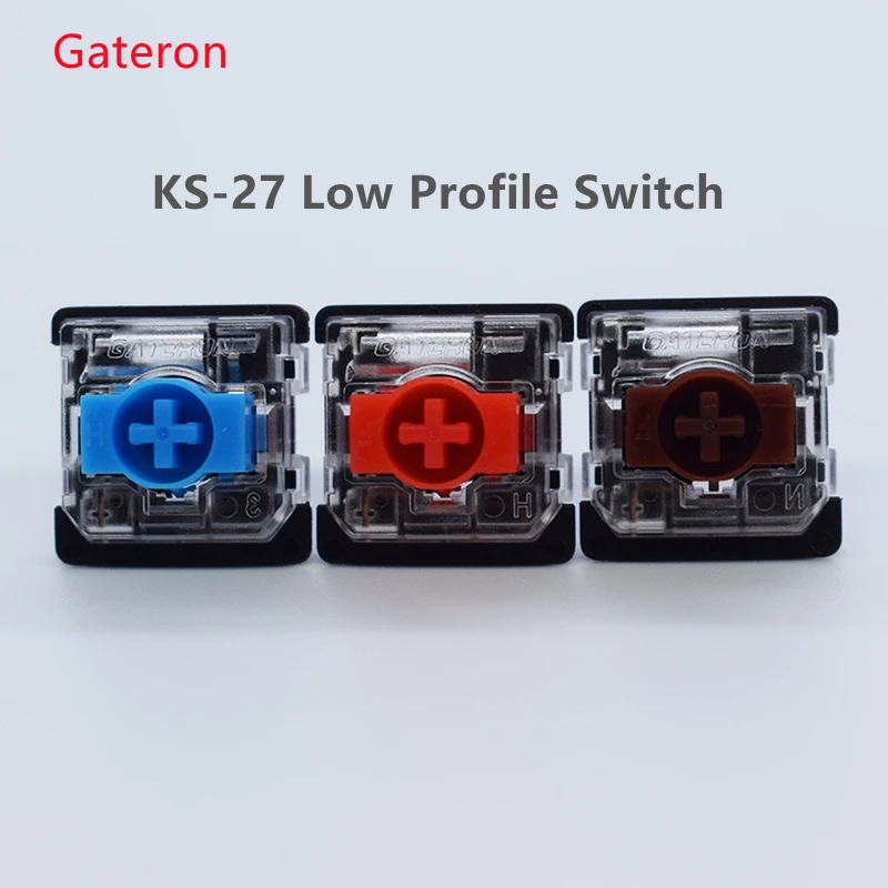 Gateron Low Profile Switch for Mechanical Keyboard Red Blue Brown Custom 3 Pin PC Game Bluetooth | Компьютеры и офис