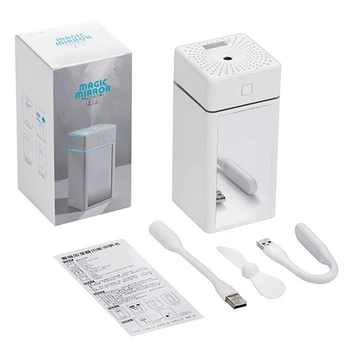 

Makeup Mirror Humidifier Aroma Diffuser Atomizer Makeup Makeup Mirror Makeup Sprayer with Fill Light LED Light and Small Fan