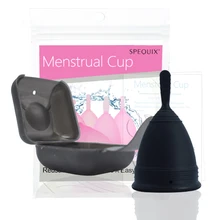 

SPEQUIX Dropshipping Copa Menstrual Feminine Hygiene Coletor Menstrual De Silicona Medica Period Cups with Traval Box Sterilizer