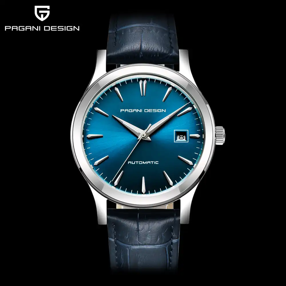 ice blue dial watch