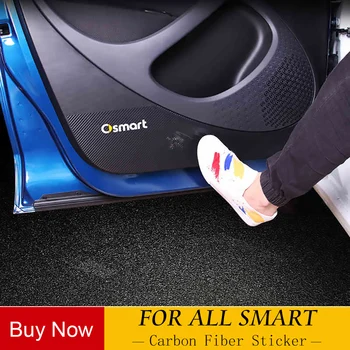 

Door protection sticker Carbon fiber texture decoration for smart 451 453 fortwo forfour Anti-scratch modification accessories