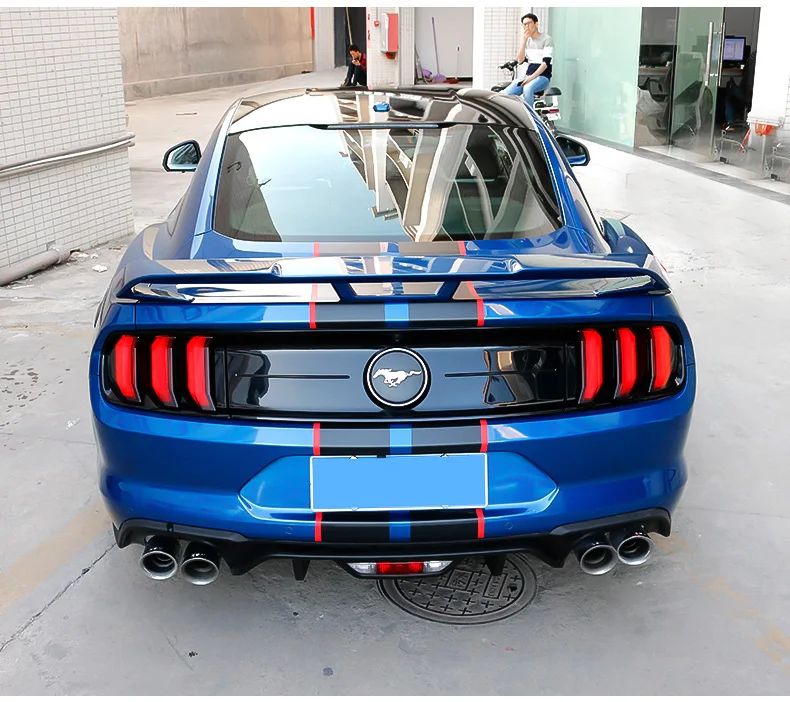 Подходит для Ford MUSTANG черный копченый задний фонарь переоборудованный багажник черный Задний фонарь декоративная раковина