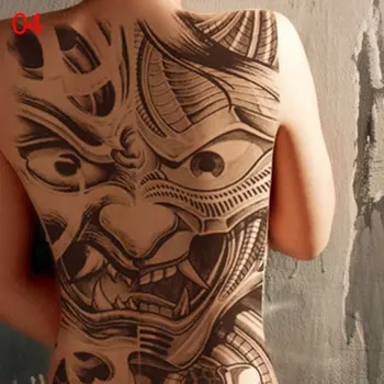 

1PCS Full Back 3D Waterproof Temporary Tattoo Sticker Men Women Body Art Water Transfer Large Fake Tattoo Sleeve New Sale