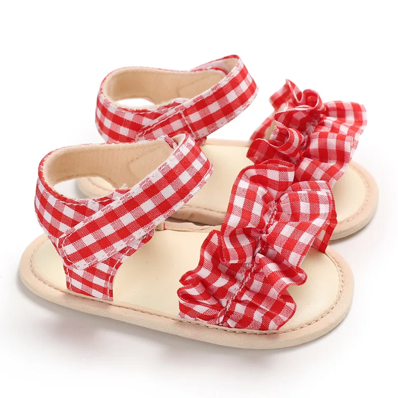 Мини Bebe полосатая обувь для новорожденных, детские сандалии для девочек, малышей, первые ходунки, принцесса, пляж, сад, детская кроватка для улицы, лето