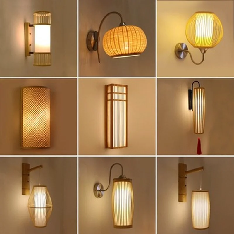 Home & Living Chandeliers & Pendant Lights Japanese Style Wall Lamp ...