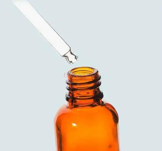 Brown screw-on glass drop bottle 20ml sealed drop bottle chemical experiment equipment essential oil
