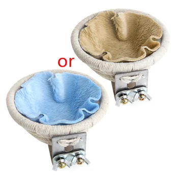 

Bird Nest Breeding Hemp Rope House Home Weave Canary Finch Budgie Handmade Decor